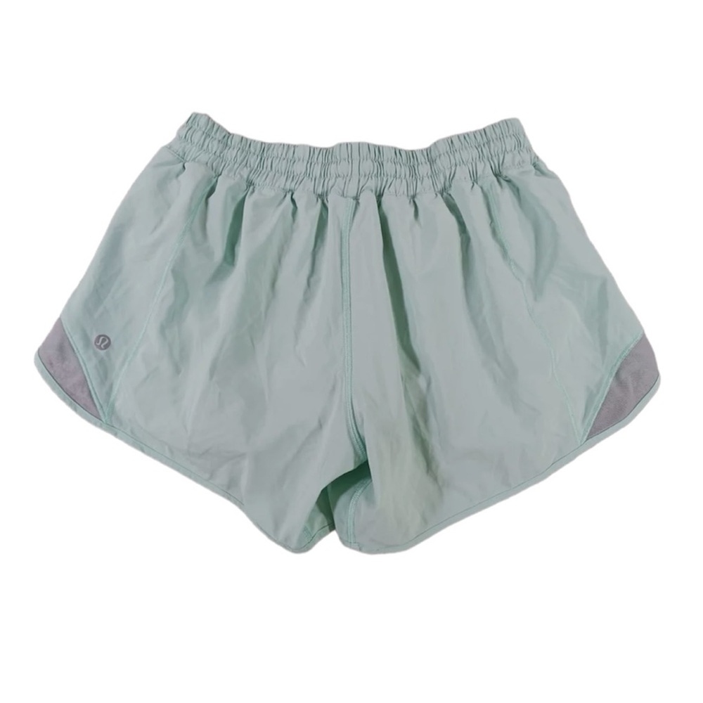 Lululemon Women's Activewear Hotty Hot Shorts Size 8 tall mint teal - Picture 3 of 6
